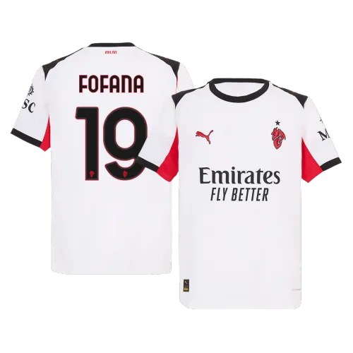 FOFANA #19 Camisola de futebol autêntica do AC Milan 2025/26