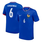 CAMAVINGA #6 France Home Soccer Jersey 2024 CAMAVINGA #6 France Home Soccer Jersey 2024