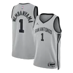 Wembanyama #1 Maillot Swingman Hommes San Antonio Spurs - Statement Edition Wembanyama #1 San Antonio Spurs Men's Swingman Jersey - Statement Edition