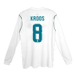 Vintage Soccer Jersey Retro KROOS #8 Real Madrid Home Long Sleeve 2017 - product photo Vintage Soccer Jersey Retro KROOS #8 Real Madrid Home Long Sleeve 2017 product image