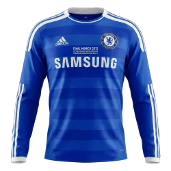 Retro Soccer Jersey Chelsea Home Long Sleeve 2011/12 - product photo US21.99 - Retro Soccer Jersey Chelsea Home Long Sleeve 2011/12