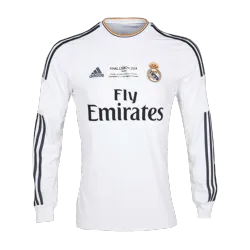 Vintage Soccer Jersey Retro Real Madrid Home Long Sleeve 2013/14 UCL Final - product photo Vintage Soccer Jersey Retro Real Madrid Home Long Sleeve 2013/14 UCL Final product image