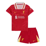 Liverpool Home Kids Soccer Jerseys Kit 2024/25 Liverpool Home Kids Soccer Jerseys Kit 2024/25