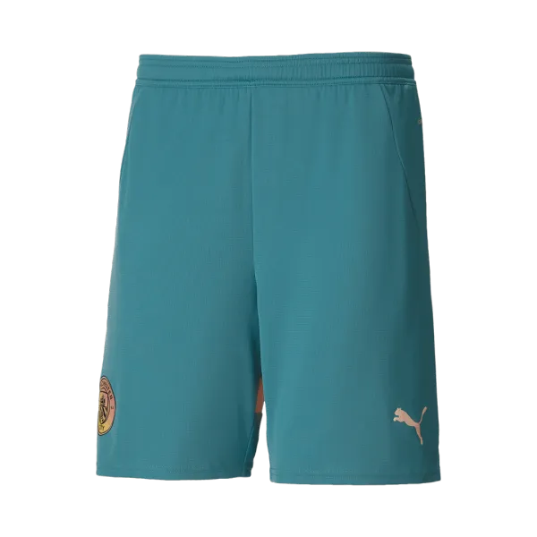Voetbalshort van Manchester City – A-kwaliteit: gedetailleerd overzicht