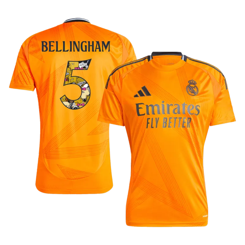 BELLINGHAM #5 Real Madrid Away Soccer Jersey 2024/25 Bear Champ Font