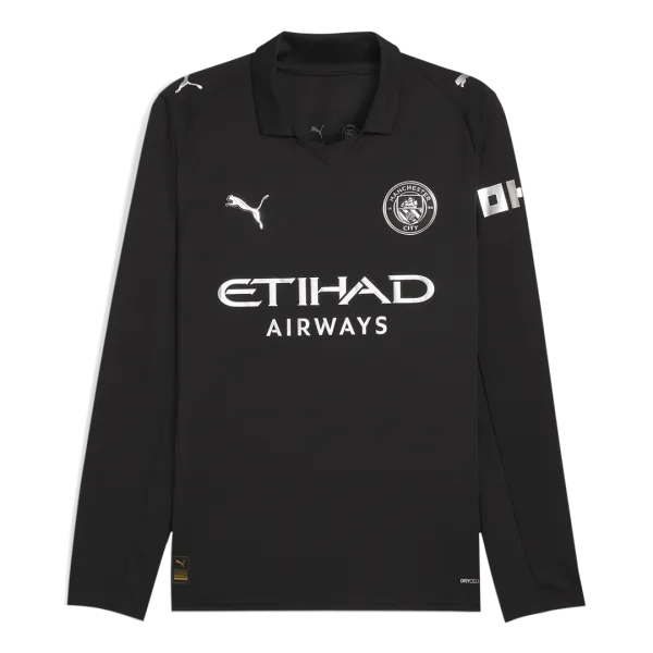 Manchester City 25/26 away soccer long sleeve kit - A-Grade Quality Detail View