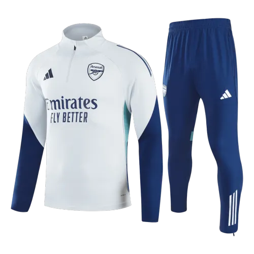 Arsenal 1/4 Zip Tracksuit 2025/26 White