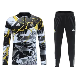 Fato de treino Real Madrid 1/4 Zip 2025/26 Preto - foto do produto US44.99 - Fato de treino Real Madrid 1/4 Zip 2025/26 Preto