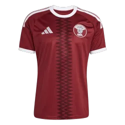 Qatar 2026 World Cup Home Jersey - product photo Front display of the Qatar 2026 World Cup Home Jersey, showcasing design and crest.