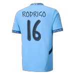 RODRIGO #16 Manchester City Home Soccer Jersey 2024/25 UCL
