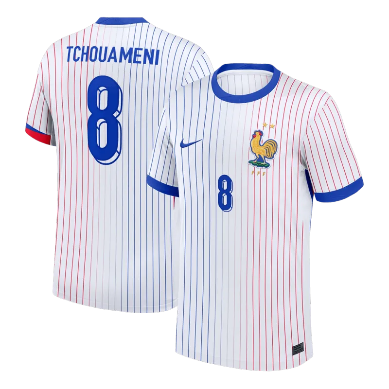 TCHOUAMENI #8 France Away Soccer Jersey 2024