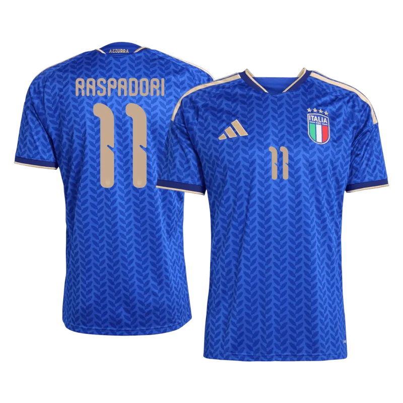 RASPADORI #11 Italy Home Soccer Jersey World Cup 2026