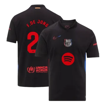 F.DE JONG #21 Barcelona Away Men's Soccer Jersey 2024/25- Spotify Logo Without Text