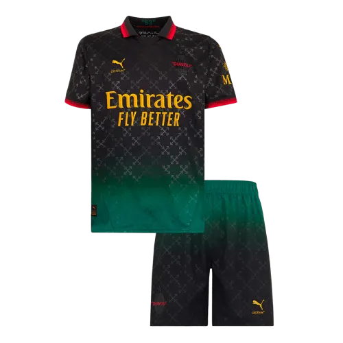 AC Milan Fourth Away Kids Soccer Jerseys Kit 2024/25