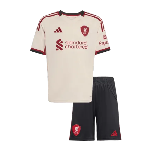 Liverpool Away Kids Soccer Jerseys Kit 2025/26