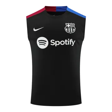 Barcelona Pre-Match Sleeveless Top 2024/25 Black