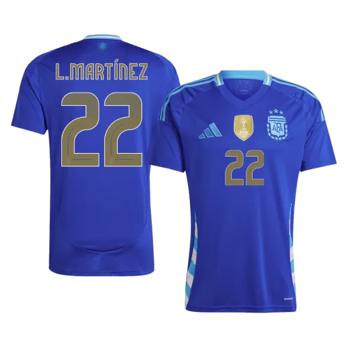 L.MARTÍNEZ #22 Argentina Away Men's Soccer Jersey 2024