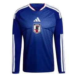 Japan Home Long Sleeve Men's Jersey World Cup 2026 front view, iconic blue with team crest.