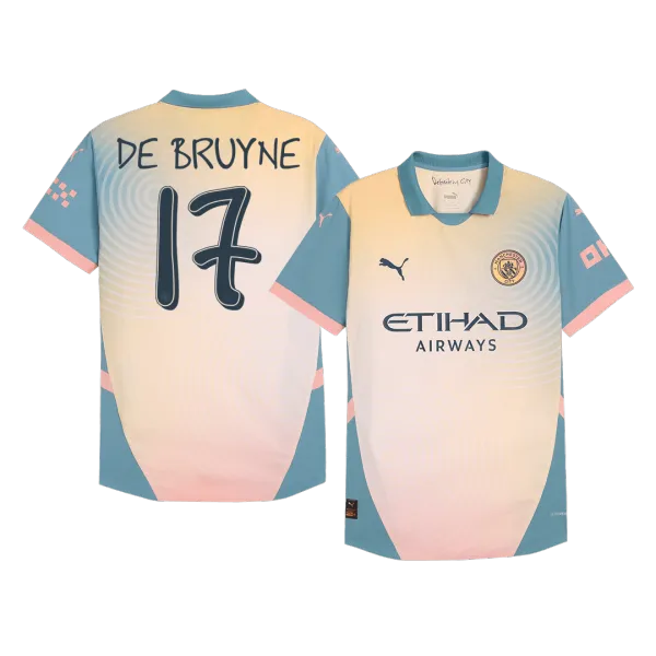 DE BRUYNE #17 Manchester City soccer player version kit - A-Grade Quality Detail View