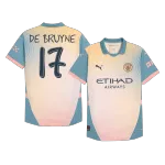 DE BRUYNE #17 Manchester City Fourth Away Authentic Men's Soccer Jersey 2024/25 - Definitely City