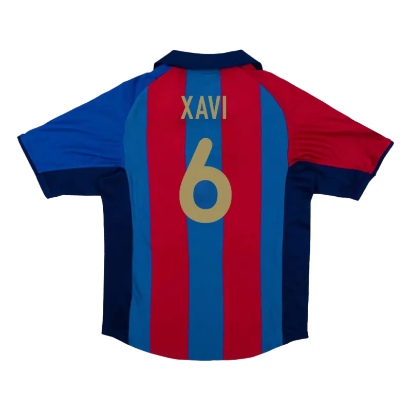 Vintage Soccer Jersey Retro XAVI #6 Barcelona Home 2001