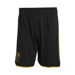 België thuisshort 2026 Wereldkampioenschap voetbal - product foto België Thuisshort voetbal heren 2026 WK vooraanzicht met nationaal teamwapen