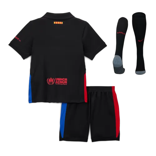 Maglie da calcio per bambini del Barcellona in trasferta Kit completo 2024/25