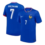 GRIEZMANN #7 Camisola de Futebol de França 2024 GRIEZMANN #7 France Home Soccer Jersey 2024