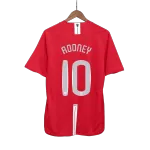Vintage Soccer Jersey Retro ROONEY #10 Manchester United Home 2007 UCL Final