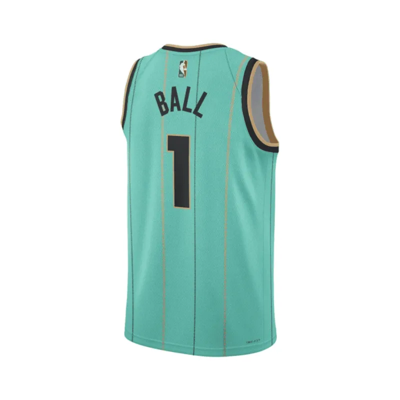 BALL #1 Charlotte Hornets Men’s Swingman Jersey – City Edition