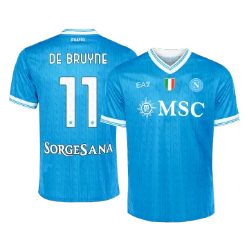 DE BRUYNE #11 Napoli Home Men's Soccer Jersey 2025/26