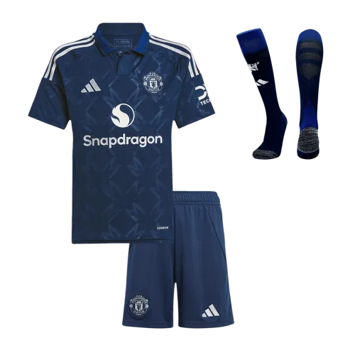 Manchester United Away Kids Soccer Jerseys Full Kit 2024/25