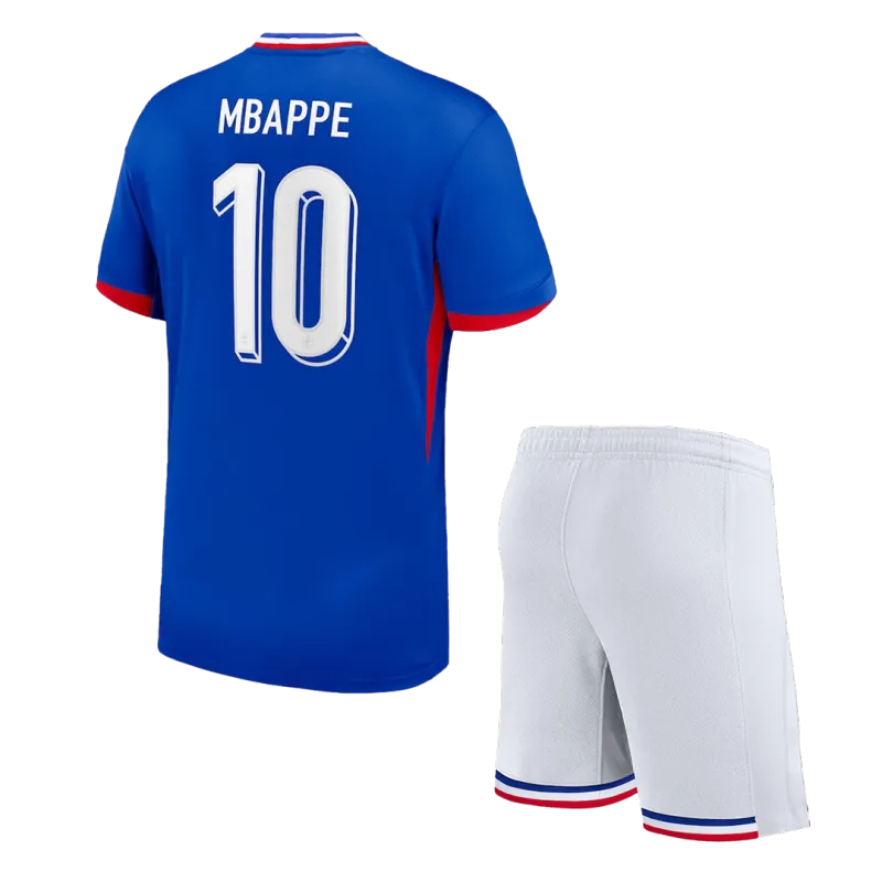 Maillot de football domicile enfant France MBAPPE #10 EURO 2024
