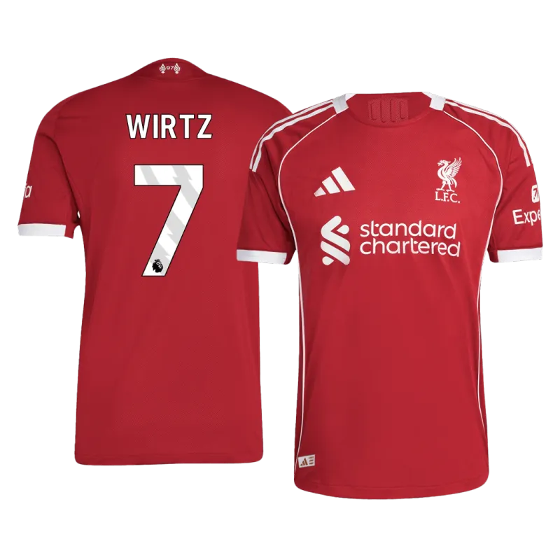 WIRTZ #7 Liverpool Home Premium Soccer Jersey 2025/26