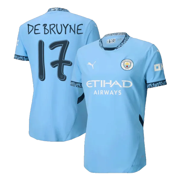 DE BRUYNE #17 Manchester City player version jersey - A-Grade Quality Detail View