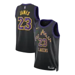 James #23 Camisola Swingman para homem dos Los Angeles Lakers 2025/26 - Edição citadina James #23 Los Angeles Lakers Camisola Swingman Masculina 2025/26 - Edição da Cidade