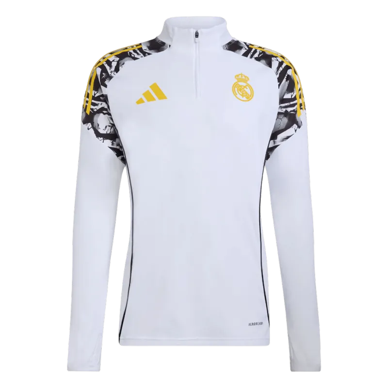 Real Madrid 1/4 Zip Tracksuit 2025/26 White
