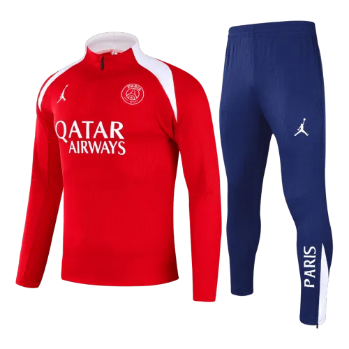 PSG 1/4-Reißverschluss-Trainingsanzug 2025/26 Kinder Rot