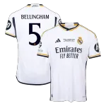 BELLINGHAM #5 Real Madrid Home Premium Soccer Jersey 2023/24 UCL FINAL