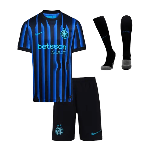 Maillot domicile enfant de l'Inter Milan, tenue complète 2025/26