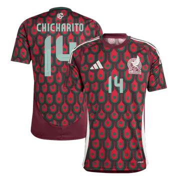 CHICHARITO #14 Mexiko Home Herren Fußball Trikot Copa America 2024