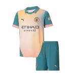 Manchester City Fourth Away Kids Soccer Jerseys Kit