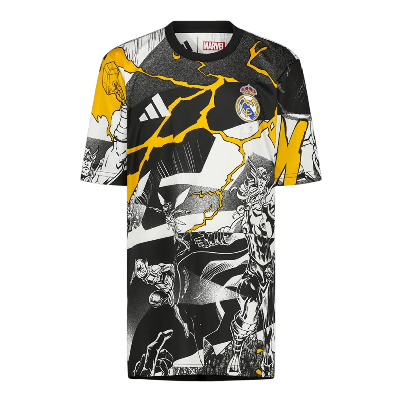 Camisola do Real Madrid X Marvel 2025/26 Preto e Branco