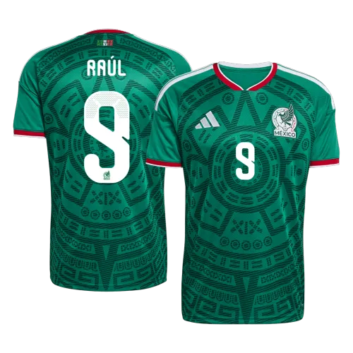 Raúl #9 Mexico Home Men's Soccer Jersey World Cup 2026