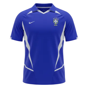 Maglia calcio retrò Brasile in trasferta 2002 Coppa del Mondo