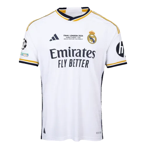Real Madrid Home Authentic Men's Soccer Jersey 2023/24 - UCL FINAL