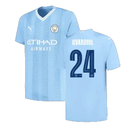 US16.99 - GVARDIOL #24 Manchester City Home Soccer Jersey 2023/24 /UCL