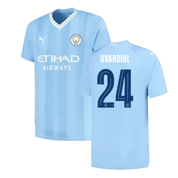 23/24 GVARDIOL #24 Manchester City soccer jersey - A-Grade Quality Detail View