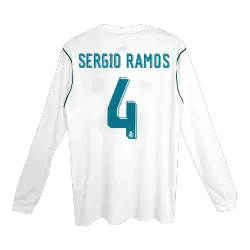 Vintage Soccer Jersey Retro SERGIO RAMOS #4 Real Madrid Home Long Sleeve 2017 product image