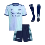 Camisolas de futebol para crianças do Arsenal Third Away Kit completo 2024/25 Arsenal Third Away Kids Soccer Jerseys Full Kit 2024/25
